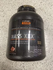 GNC AMP Mass XXX Protein Powder Mass Gainer 6Lbs Chocolate Exp: 02/26