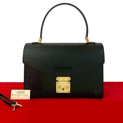 LOUIS VUITTON      Vintage Concorde Epi Leather Handbag Tote Bag Black Noir 104