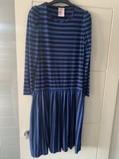 Vintage st Michael  Drop-waist stripe Dress, shoulder pad, see description