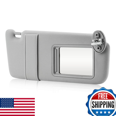 Ilonpa Gray Passenger Right Side Sun Visor Replacement Compatible Toyota Venza