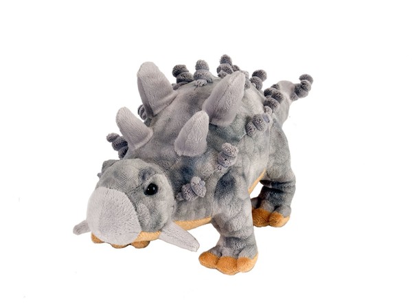 Wild Republic Kuscheltier Dinosaurier Mini Ankylosaurus 25 Cm Grau PlüSchdino-image