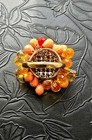 Juicy Couture Cluster Beaded Briolette Glass Bead Ring Adjustable Vtg Repro.  — photo 3