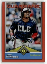 2024 Topps Transcendent Collection #83 José Ramírez Orange Refractor #/25