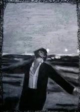 Modern Art Oil Chalk On A4 Paper, Modern Abstract Art