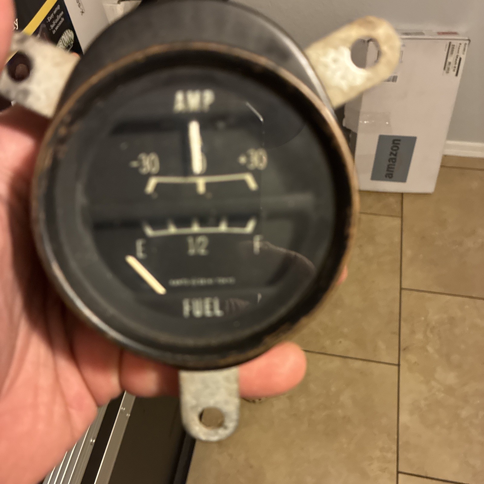 Dashboard Dash AMP Meter Instrument Gauge Head Rolls Royce Silver Shadow 1973
