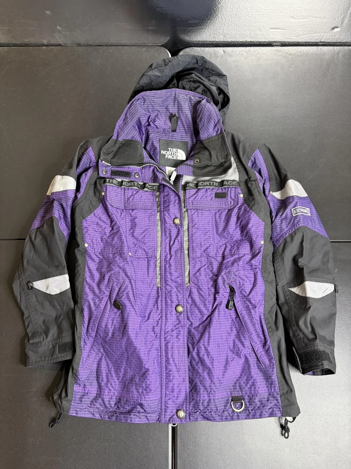 The North Face Jacket Womens 6 Purple Extreme Gear Ski Hooded Snow Winter
