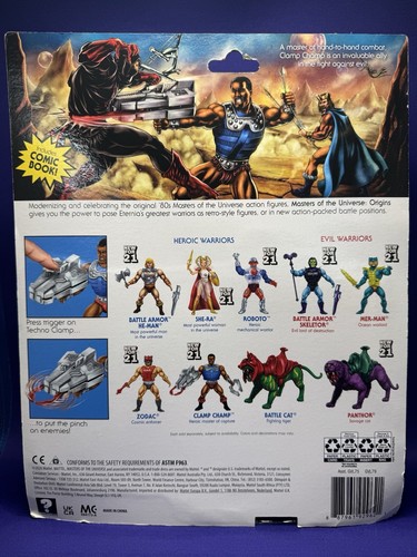 MOTU Clamp Champ Deluxe Masters Of The Universe Origins 6” 2021 Mattel Figure - Picture 3 of 3