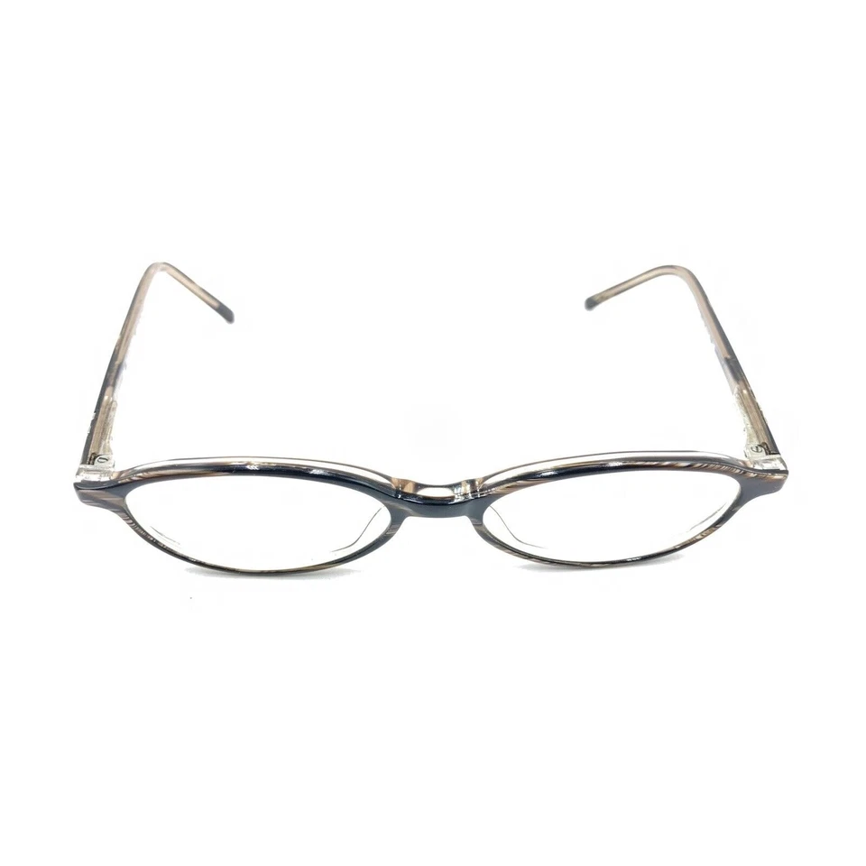 Valentino 5216 685 Striped Brown Oval Eyeglasses Frames 48-16 135 Italy Designer - Image 2 of 4