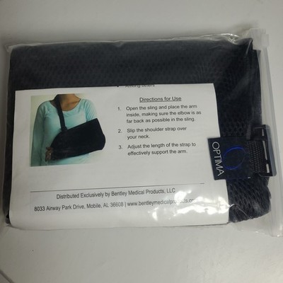 New In Package, Bilateral Lightweight Arm, Shoulder, Forearm, Elbow Sling, Black