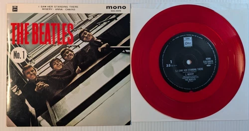THE BEATLES - EP NO.1 EAS-30015 Japanese Pressing On Red Vinyl NEAR MINT