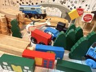 Wooden Train Set With bridge, Thomas The Train Character, and Accessories — photo 7