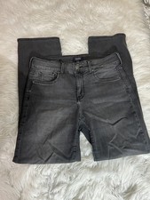NYDJ Marilyn Uplift size 6 Straight Jeans Plus Gray Stretch Denim Lift Tuck