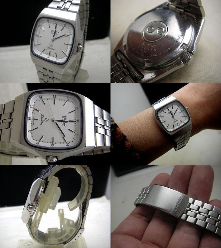 Seiko 8221-5020 Silver Wave Quartz Watch 33mm x 38mm 80's Seiko 8221-5020 Silver Wave Quartz Watch 33mm x 38mm 80's