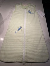 NWT lime green striped petit Ami zubels baby sleep sack. For 0-6 months.