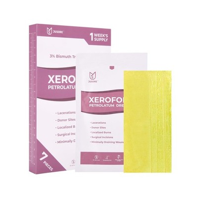 JUSORE Xeroform Petrolatum Dressing - FSA-HSA, 5''x9'', 5''x9'' (Pack of 7)