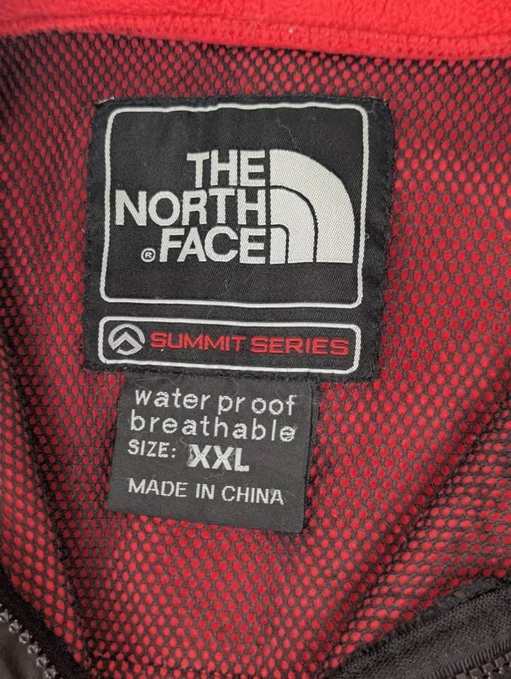 De colección The North Face Summit Series GORE-TEX Impermeable Vellón Rojo XXL Windstopper Foto 3 de 4