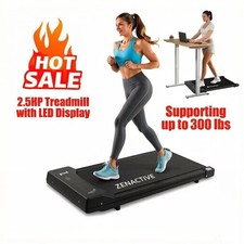 Walking Pad Under Desk Treadmill Quiet 300 LBS Capacity Portable with Remote