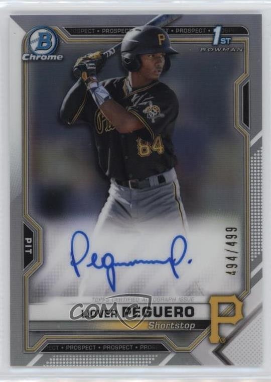 2021 Bowman Chrome Prospect Auto Refractor /499 Liover Peguero #CPA-LP Auto