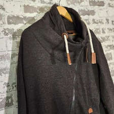 Jackson Hole Wyoming High Camp Outfitters Asymmetrical Zip Hoodie Mens Large