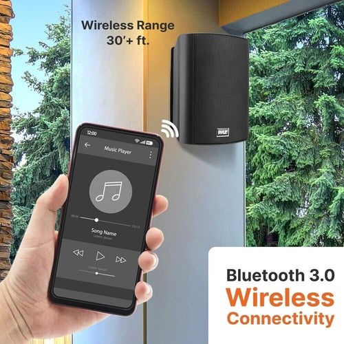 Pyle 8Ohm 5,25" Bluetooth wewnętrzny/zewnętrzny 240W Głośnik ścienny PDWR52BTBK - Zdjęcie 7 z 9