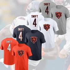 HOT SALE! D'andre Swift #4 Chicago Bears 2025 Name & Number Gift For Fans