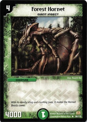 Duel Masters - Forest Hornet 96/110 - Base Set Regular