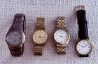 LOT OF 4 Vintage Men’s Watches / 2 CITIZEN - 2 PULSAR by Seiko UNTESTED AS-IS
