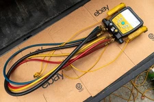 Fieldpiece SM480V 4-port Refrigerant Manifold With Micron Gauge w/ Hoses & Clamp