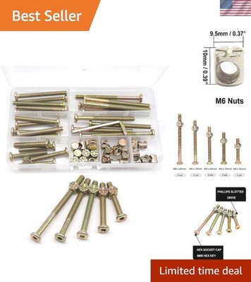 Dream on Me 25-Piece Crib Screws & Bolts Kit - Durable Carbon Steel Assortment