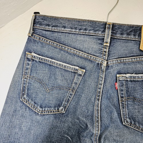 Levis 501 Herren Jeans Vintage Dunkelblau W31 L34 Regular Straight Leg - Bild 13 von 21