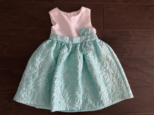 Turquoise and white special occasion dress size 5T - Picture 1 of 6