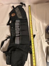 Duluth Trading Co. Gray Utility Tote Tool Organizer Bag Heavy Duty Canvas