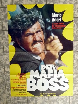 MAFIA BOSS Mario Adorf A1-FILMPOSTER German 1-Sheet ´72 KOSCINA Paluzzi LOMMEL