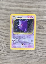 Pokemon TCG Card Gengar Holo Holographic #5/62 Fossil HP