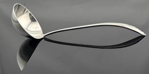 Vintage Sterling Silver GORHAM Lily of the Valley Solid Piece Cream Ladle 5 3/8" - Picture 9 of 14