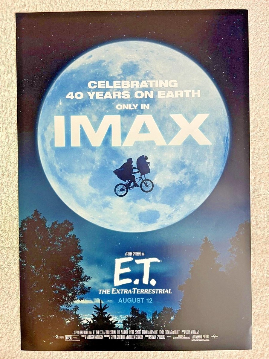 E.T. THE EXTRA TERRESTRIAL IMAX POSTER 13x19 LIMITED EDITION 40th