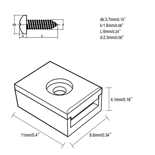 Evemodel 12pcs HO Scale 1:87 Coupler Pocket Cover Coupler Box Lid with Screws - Picture 2 of 6