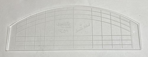 Sew Steady High Shank - 12" Arc from Ruler Foot Starter Set - TEMPLATE ONLY