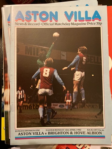 Aston Villa HOME & AWAY Programme 1981/82 1981 1982 Liga & Cup inkl. Europa - Bild 65 von 81