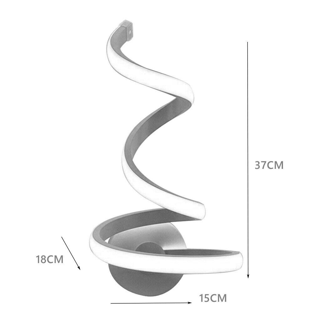 Lampada da Parete Design Spirale LED 12W - 3 Step CCT per Interni - 3