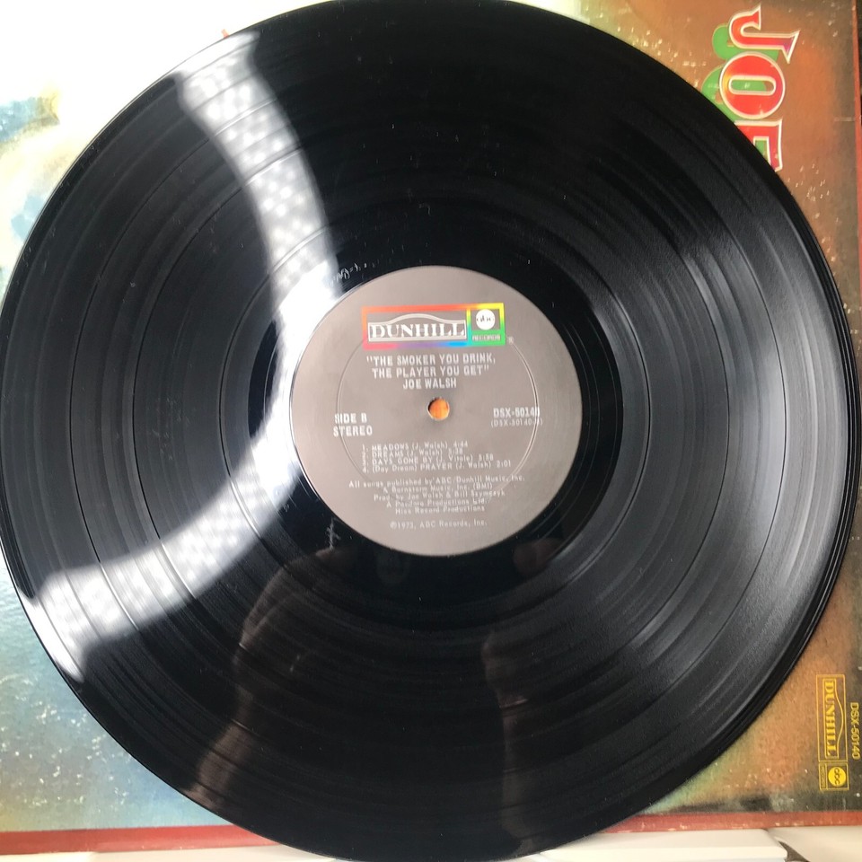 Tested Joe Walsh The Smoker You Drink, The Player You Get 1973 LP