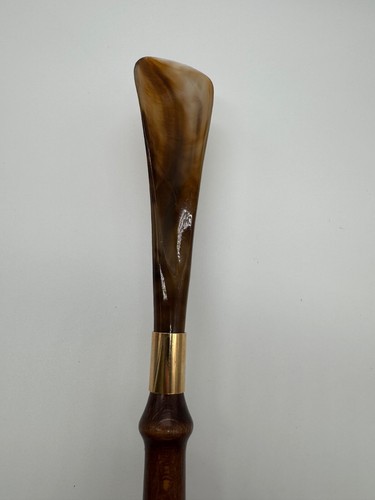 Vintage Wood & Bakelite / Celluloid Backscratcher Shoehorn Combo - Picture 11 of 14