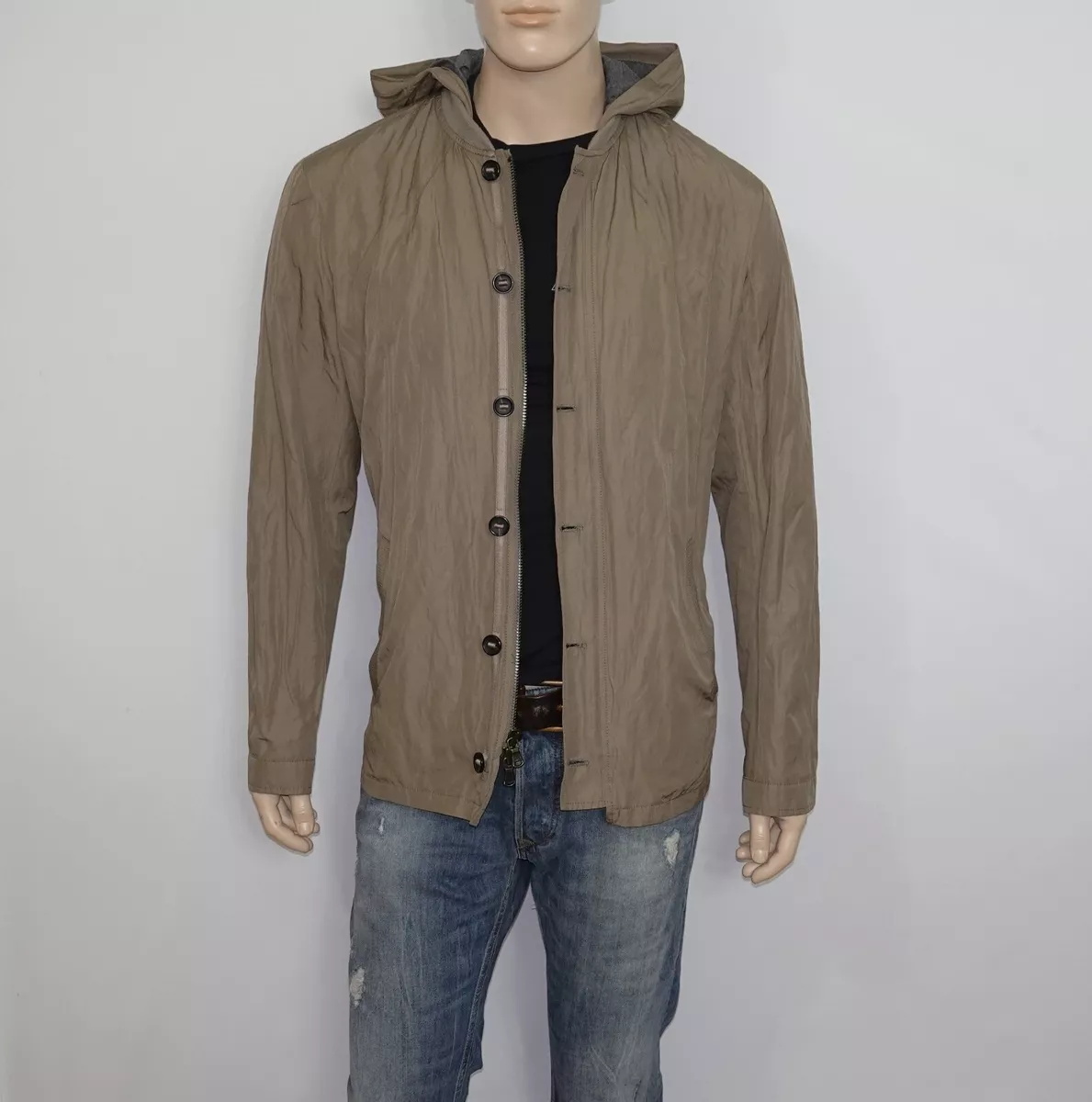 John varvatos hooded jean jacket sales