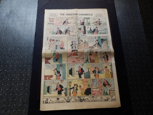 Periódico The Houston Chronicle 8 páginas sección de cómics domingo 30 de marzo de 1930. - Imagen 2 de 8