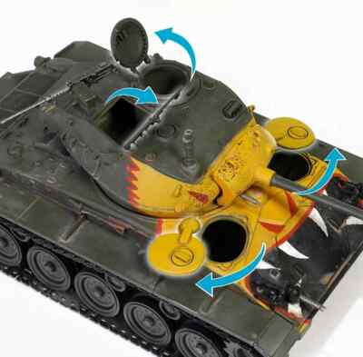 Char Léger Américain M24 Chaffee - Modèle Réduit Force Of Valor - Échelle 1/32 - Neuf - Guerre De Corée 1950