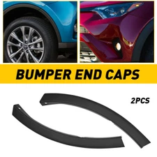 2pcs Front Bumper End Caps For Toyota RAV4 2016-2018 Textured Right & Left