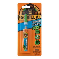 Gorilla Super Glue Precise Gel, 15 Gram, Clear, Pack of 1 