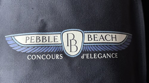 2023 Pebble Beach Concours d'Elegance Logo Event Tragetasche blau Canvas - Bild 2 von 2