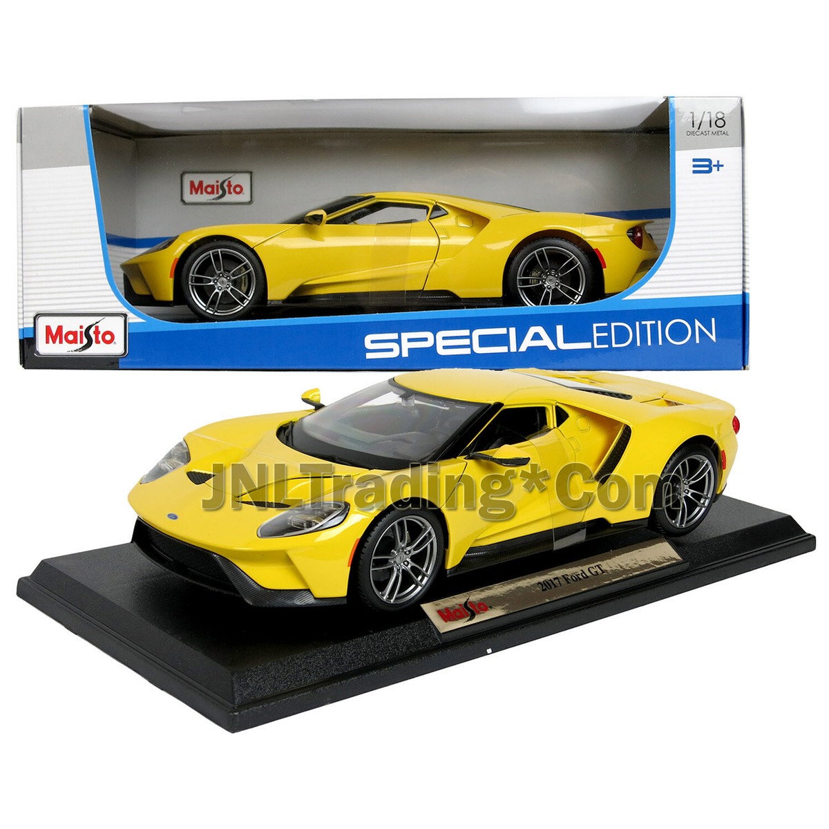 Maisto Special Edition 1:18 Scale Die Cast Car Yellow Sports Coupe