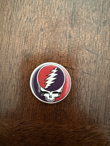 Grateful Dead Buttons 1 Inch Pin Mini Vinyl LP Button Steal Face - Picture 1 of 2